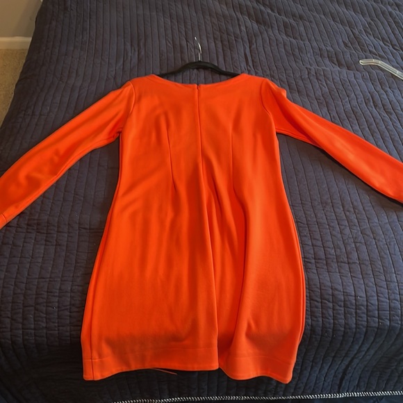 Britt Ryan Orange and Navy Dress - Picture 3 of 3